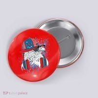 USA American Flag Fireworks Hip Hop Headphones Eagle Button thumb 0