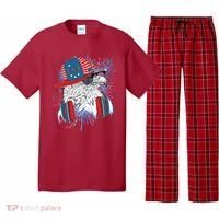 USA American Flag Fireworks Hip Hop Headphones Eagle Pajama Set thumb 0