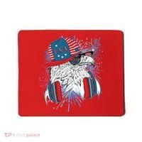 USA American Flag Fireworks Hip Hop Headphones Eagle Mousepad thumb 0