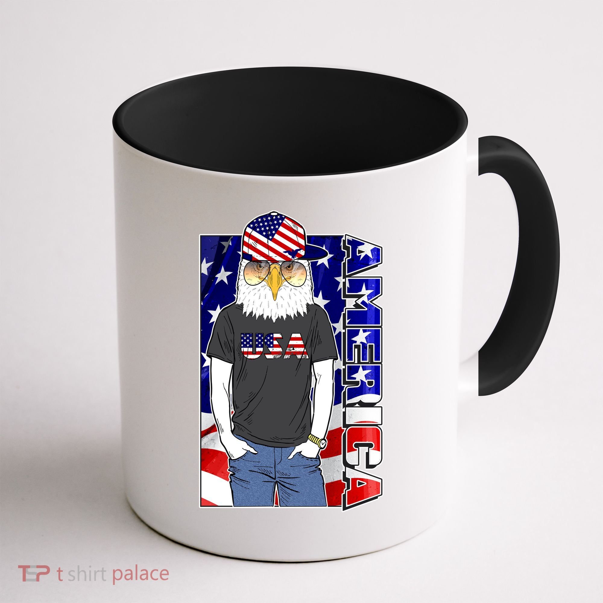 USA America Flag Hip Hop Eagle Coffee Mug