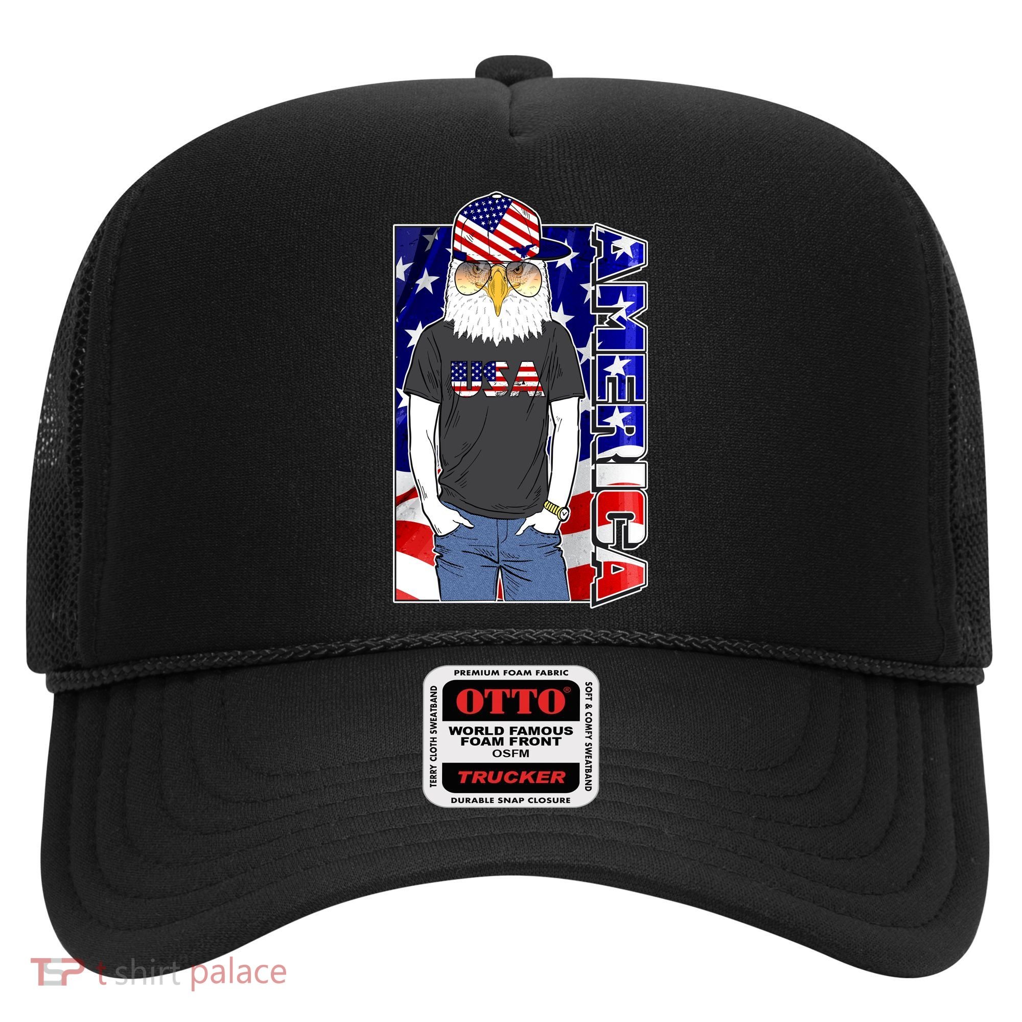 USA America Flag Hip Hop Eagle Hat