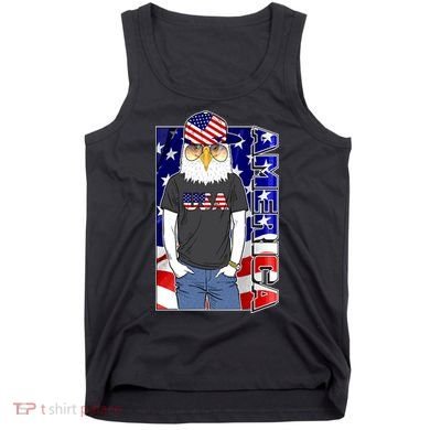 USA America Flag Hip Hop Eagle Tank Top