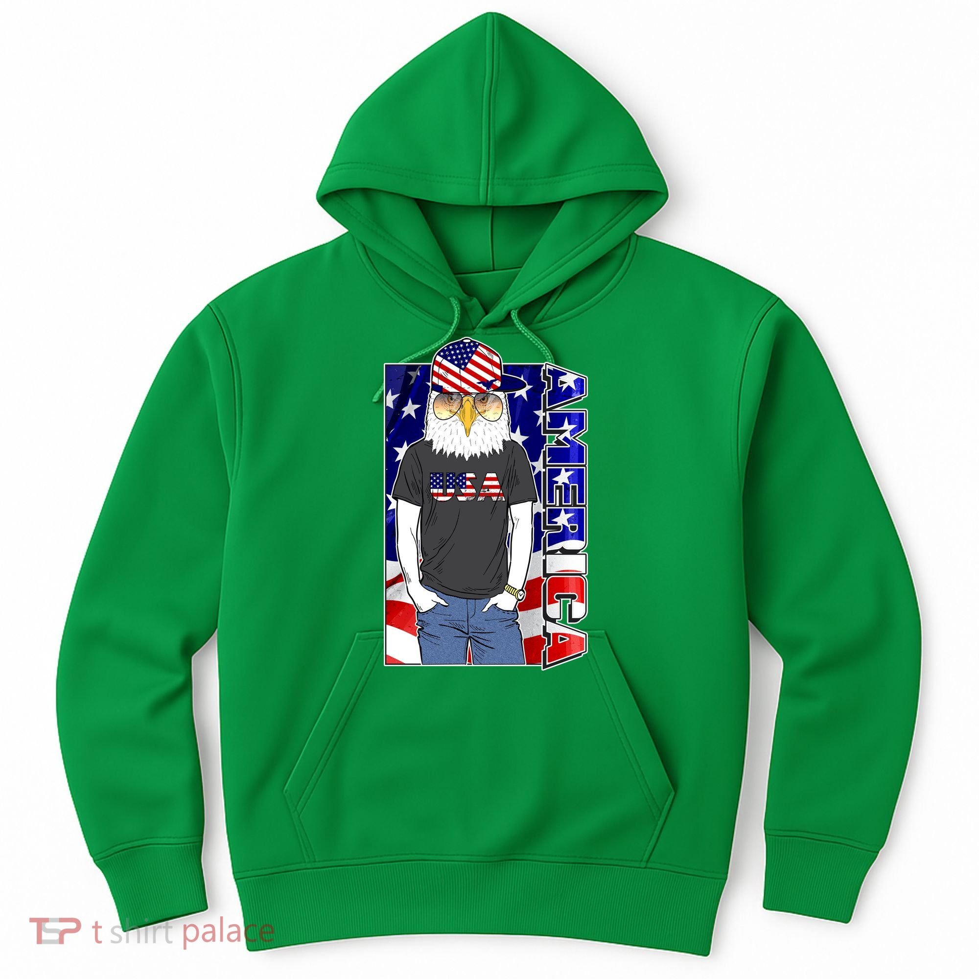 USA America Flag Hip Hop Eagle Hoodie