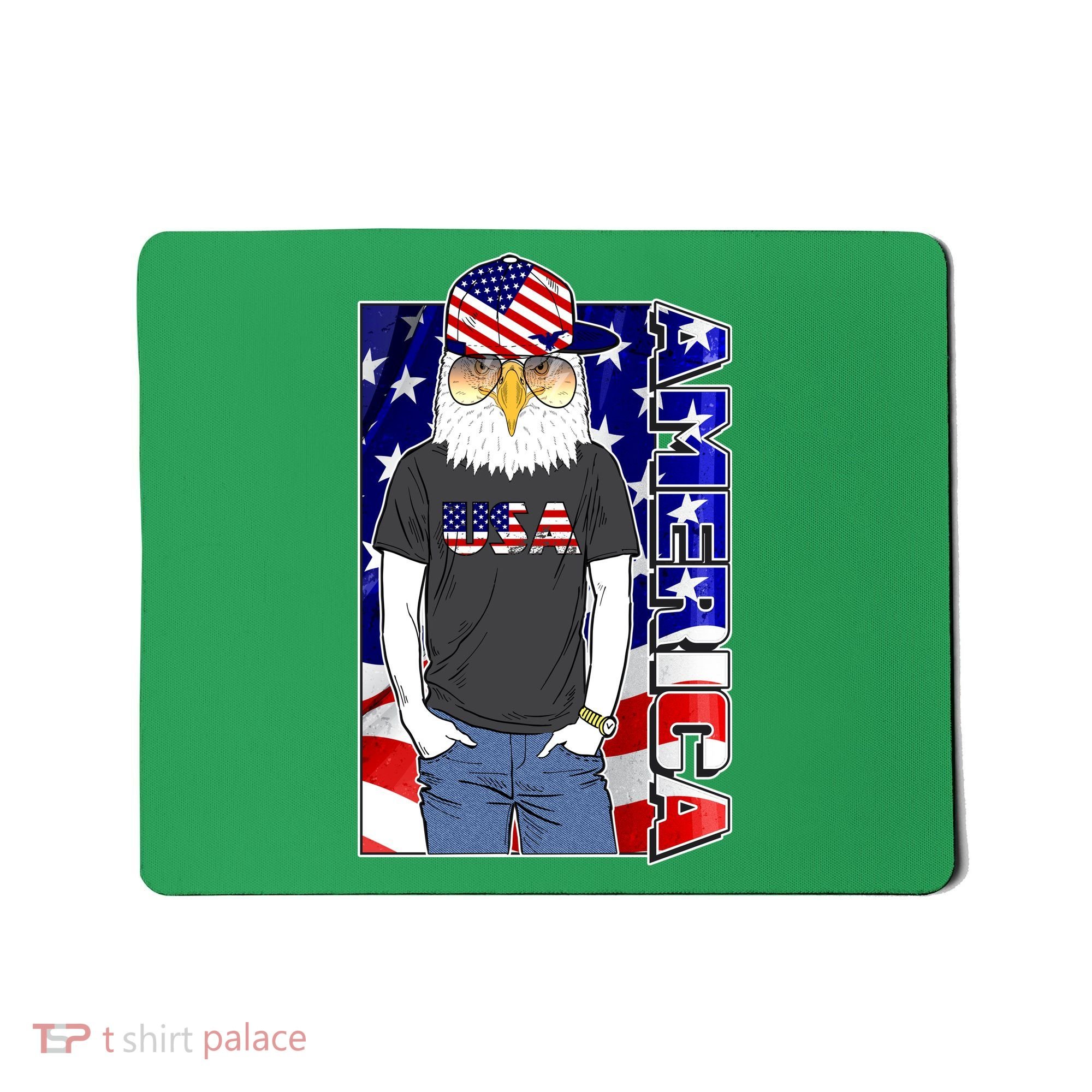 USA America Flag Hip Hop Eagle Mousepad