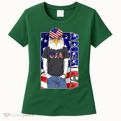 USA America Flag Hip Hop Eagle Women's T-Shirt