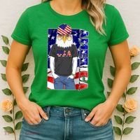USA America Flag Hip Hop Eagle Women's T-Shirt thumb 2