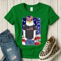 USA America Flag Hip Hop Eagle Women's T-Shirt thumb 3