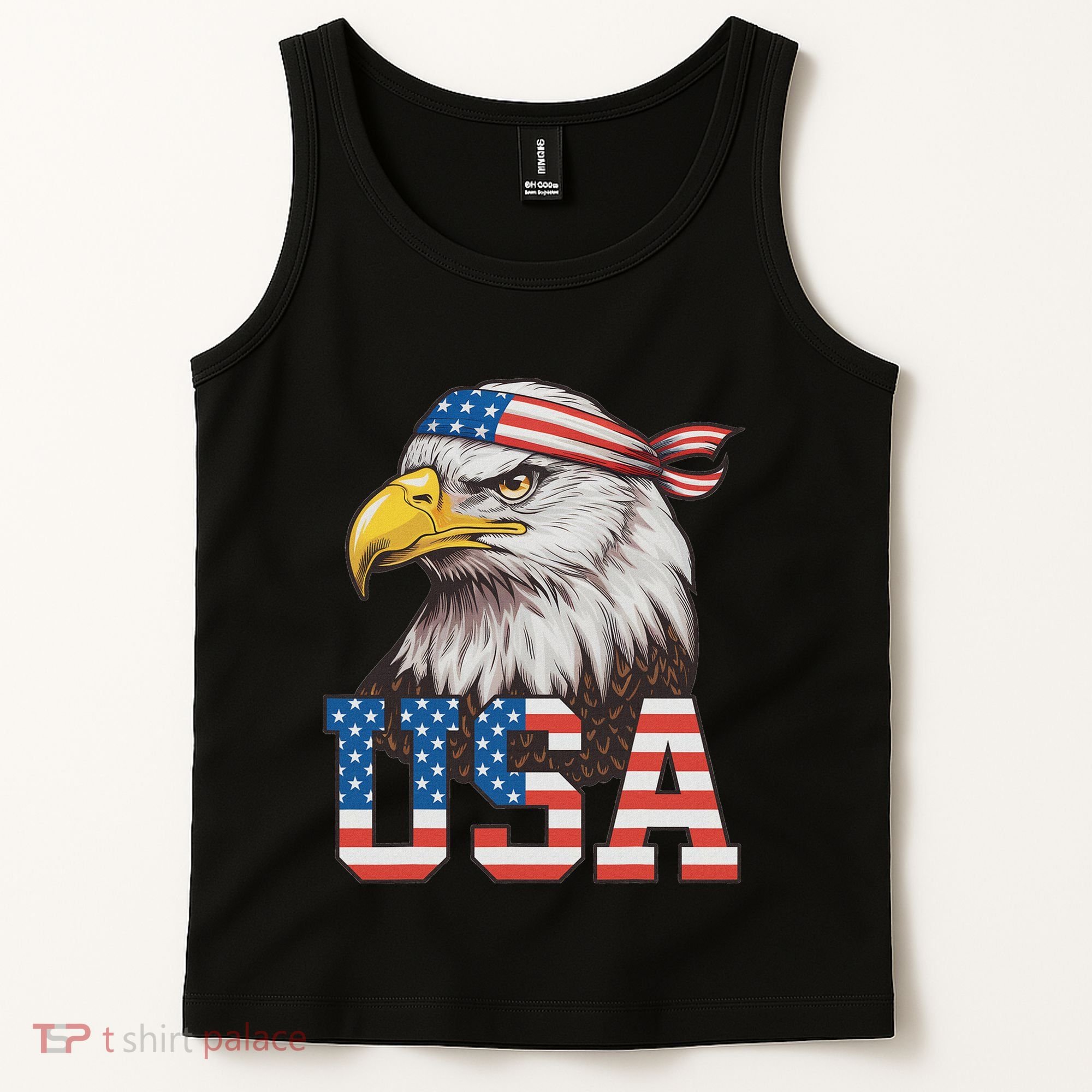 Usa American Flag Women Bald Eagle Patriotic Tank Top