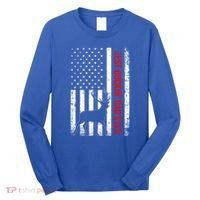Usa American Flag Whitetailed Deer Best Buckin Dad Ever Gift Long Sleeve Shirt thumb 0