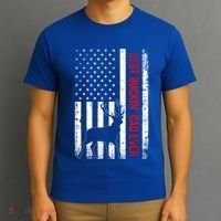 Usa American Flag Whitetailed Deer Best Buckin Dad Ever Gift T-Shirt thumb 3