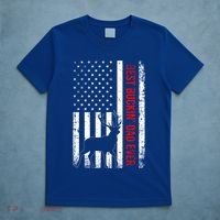 Usa American Flag Whitetailed Deer Best Buckin Dad Ever Gift T-Shirt thumb 5