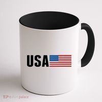 USA American Flag Logo Coffee Mug thumb 1