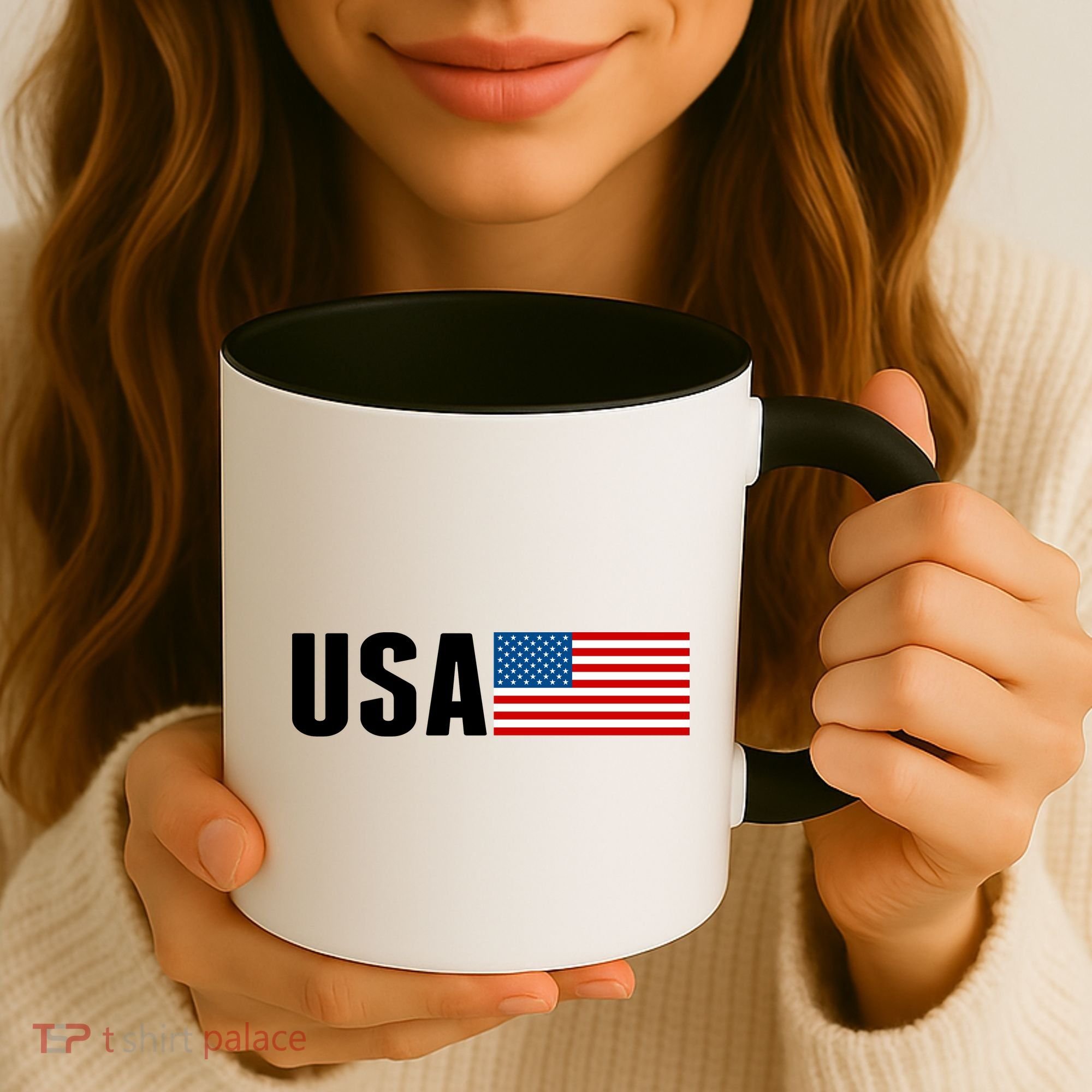 USA American Flag Logo Coffee Mug