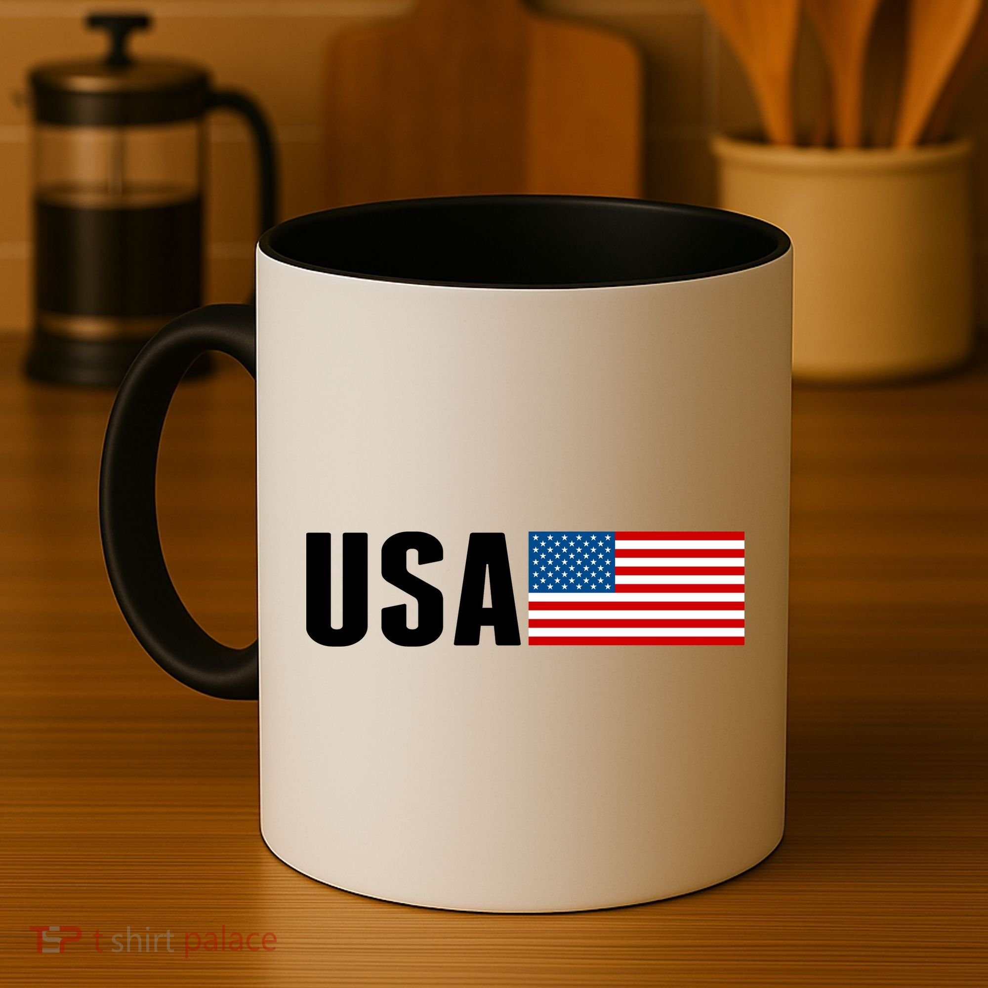 USA American Flag Logo Coffee Mug