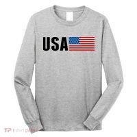USA American Flag Logo Long Sleeve Shirt thumb 0