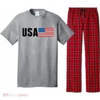 USA American Flag Logo Pajama Set thumb 0