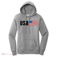 USA American Flag Logo Women's Hoodie thumb 0