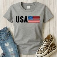 USA American Flag Logo Women's T-Shirt thumb 3