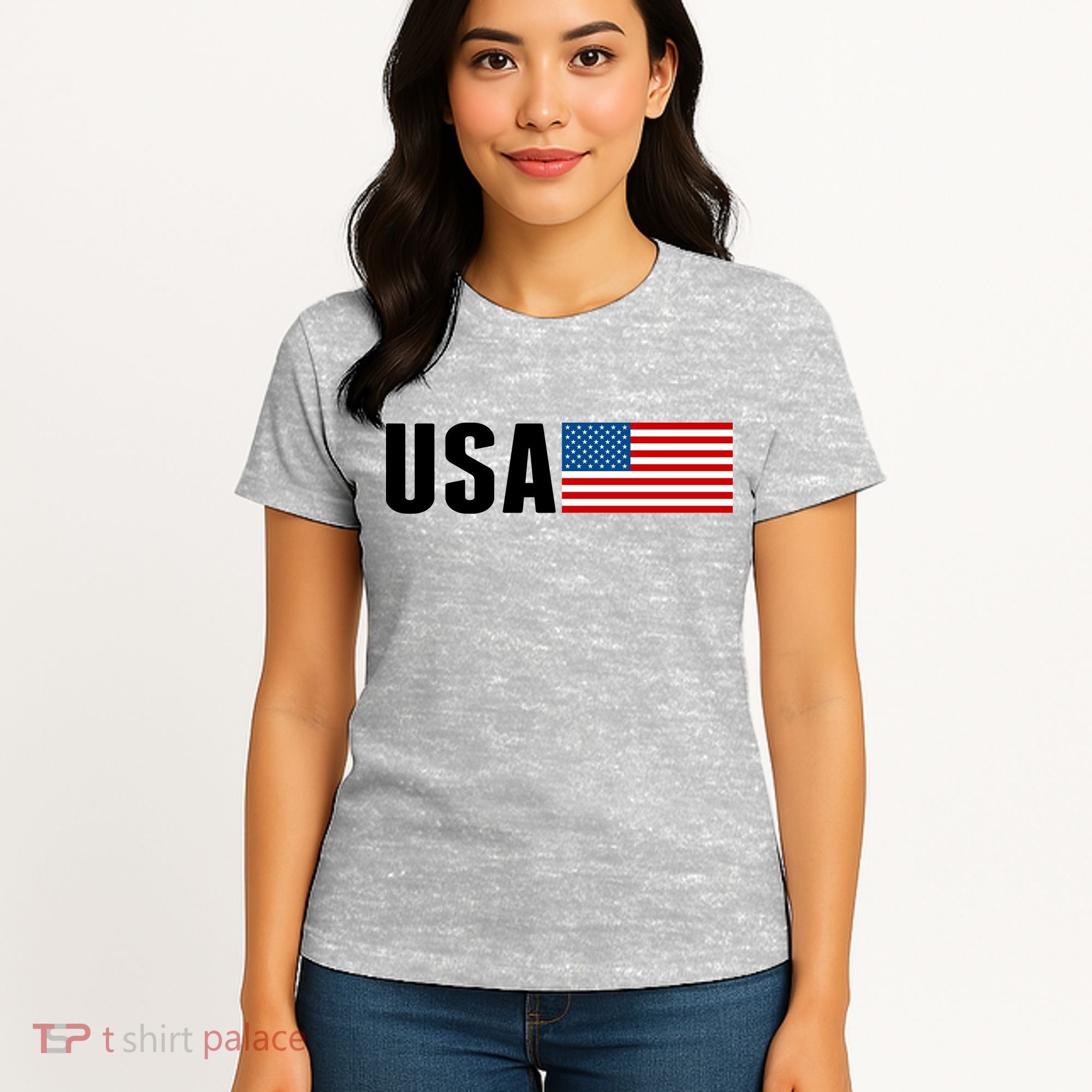 USA American Flag Logo Women's T-Shirt