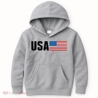 USA American Flag Logo Kids Hoodie thumb 0