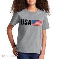 USA American Flag Logo Kids T-Shirt thumb 2