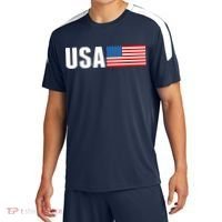 USA American Flag Logo Sport-Tek Competitor United Soccer Jersey thumb 0