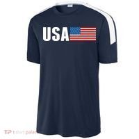 USA American Flag Logo Sport-Tek Competitor United Soccer Jersey thumb 2