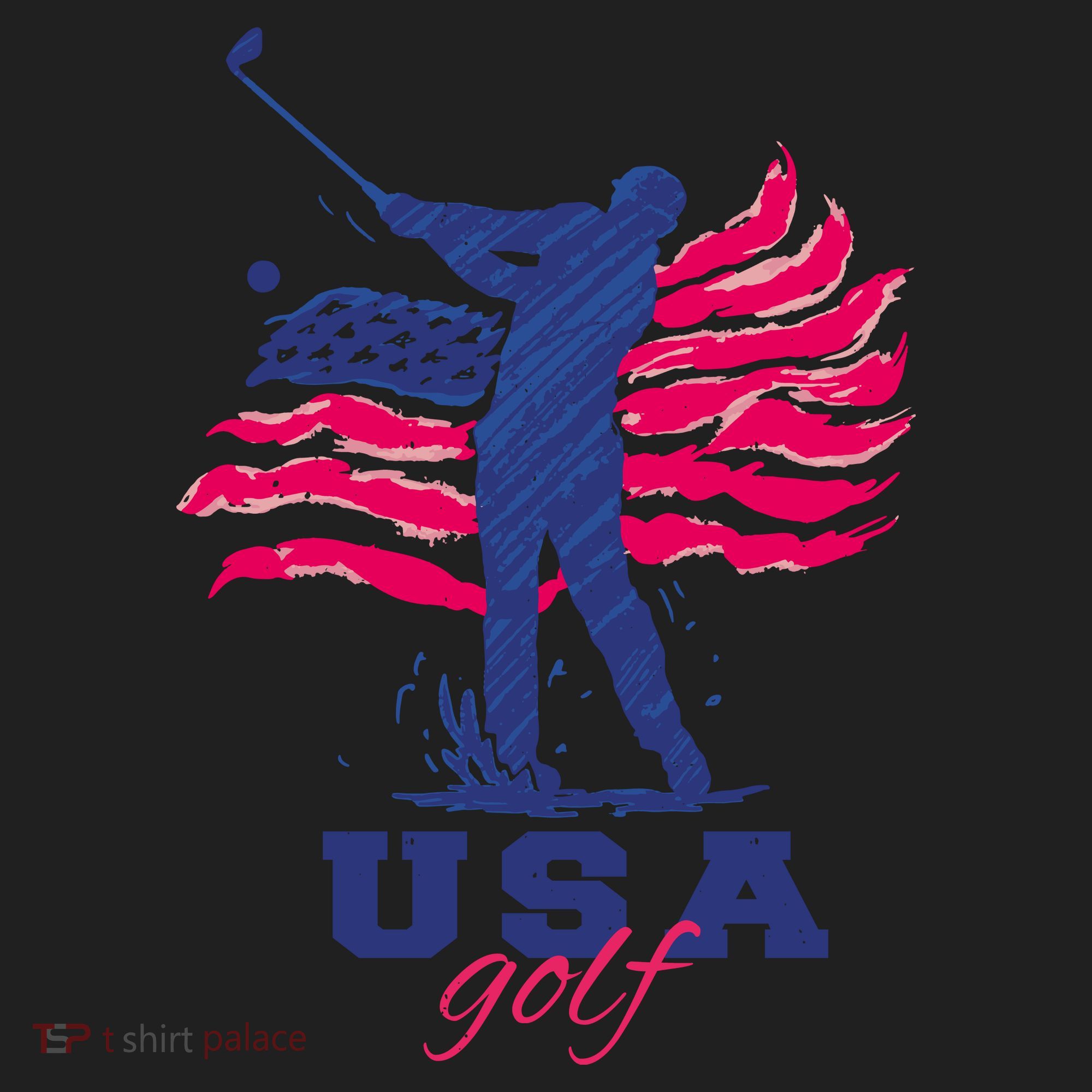 USA American Golf Player Women's Sweatshirt