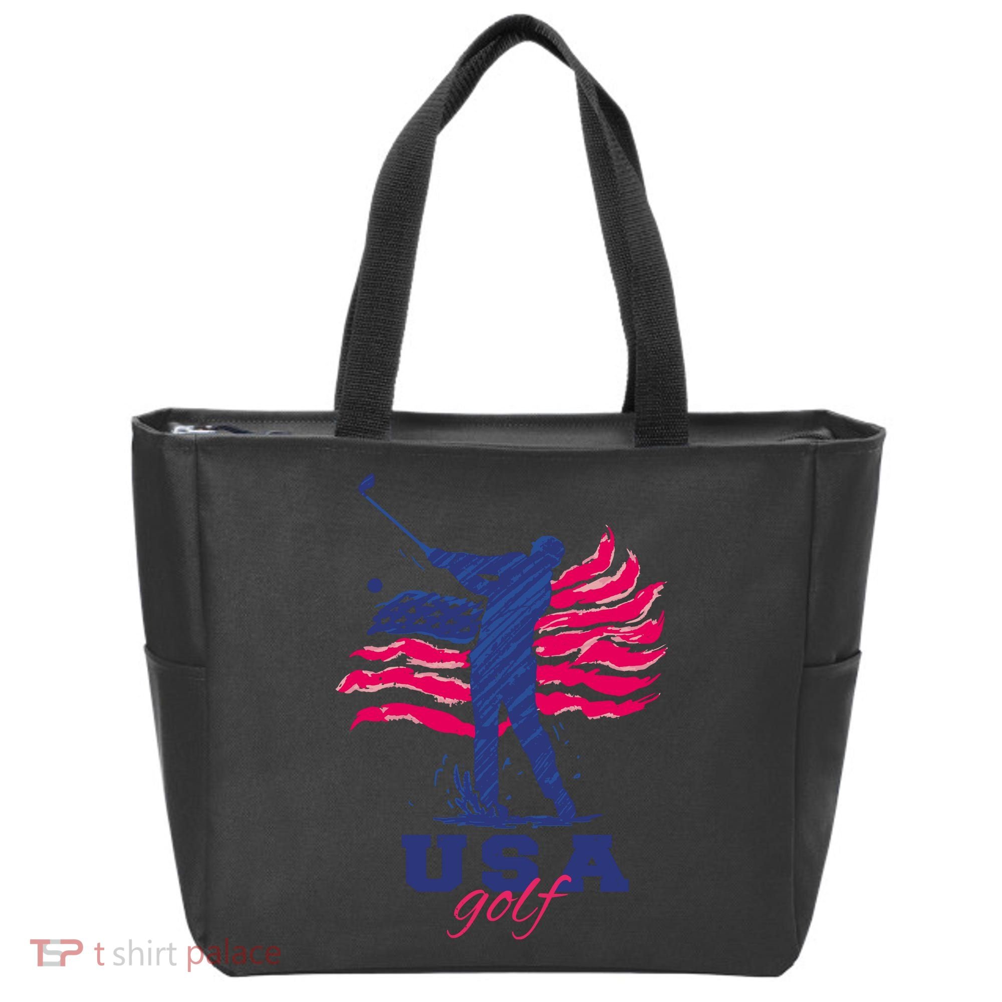 USA American Golf Player Tote Bag