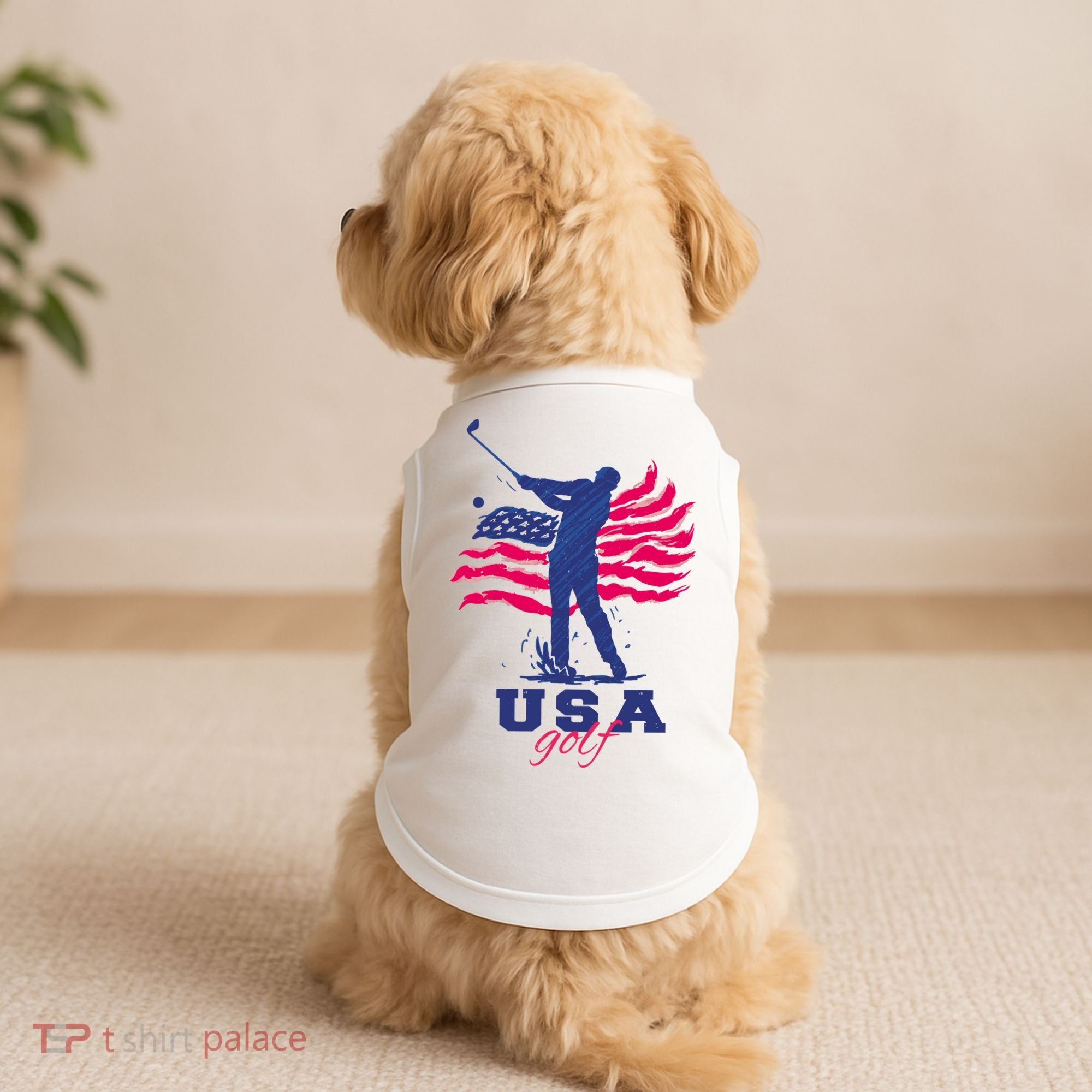 USA American Golf Player Doggie Tank