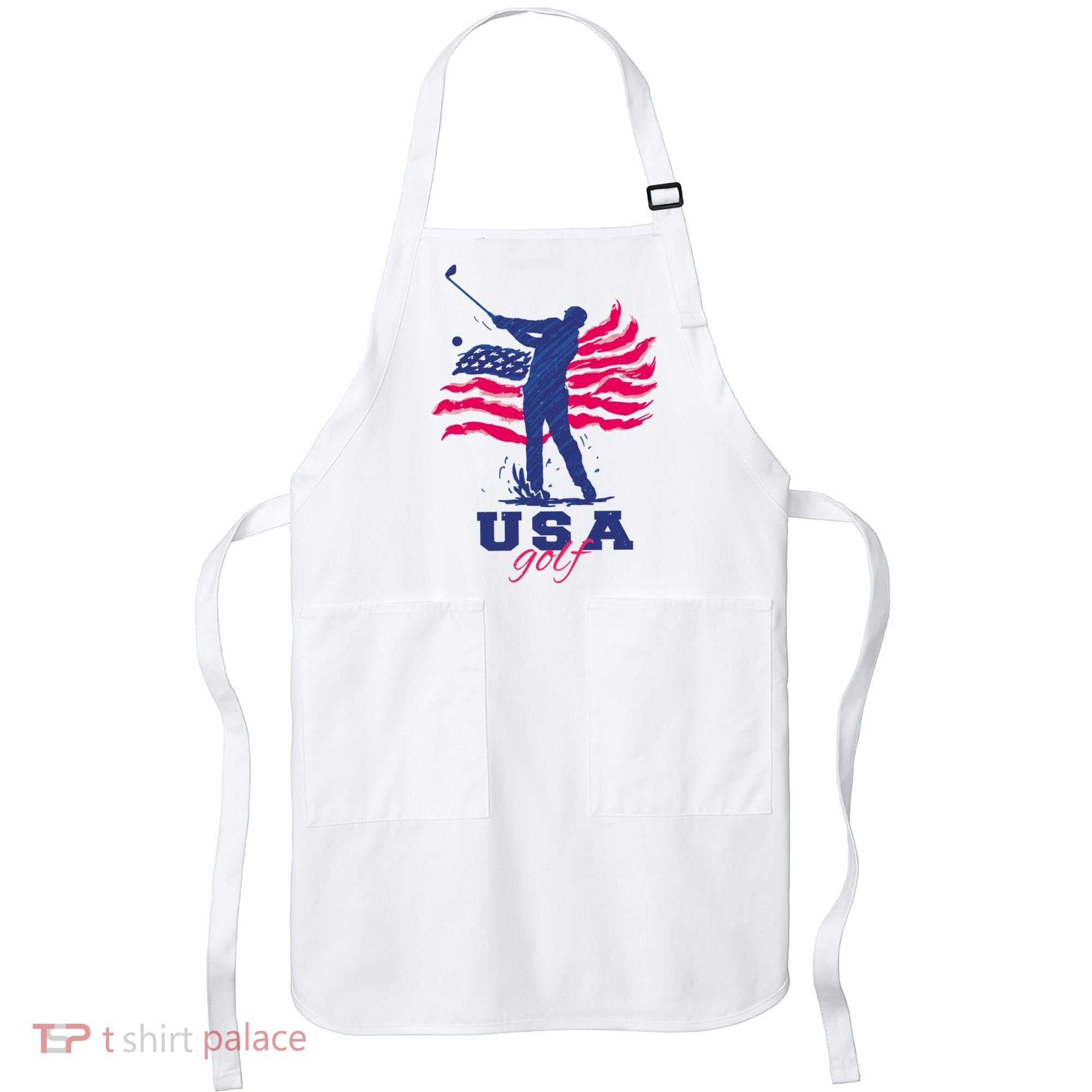 USA American Golf Player Apron