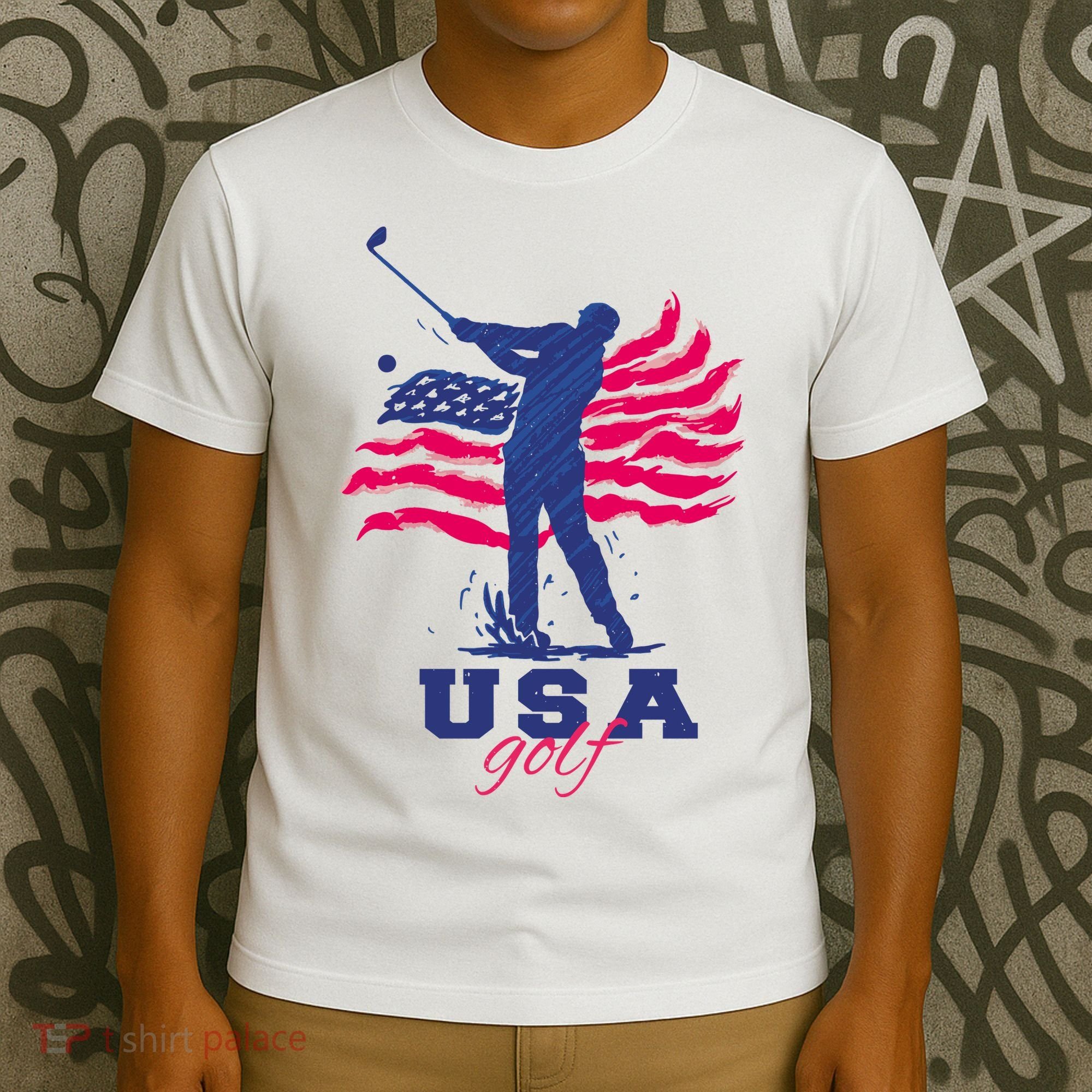 USA American Golf Player T-Shirt