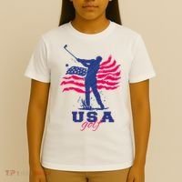 USA American Golf Player T-Shirt thumb 4