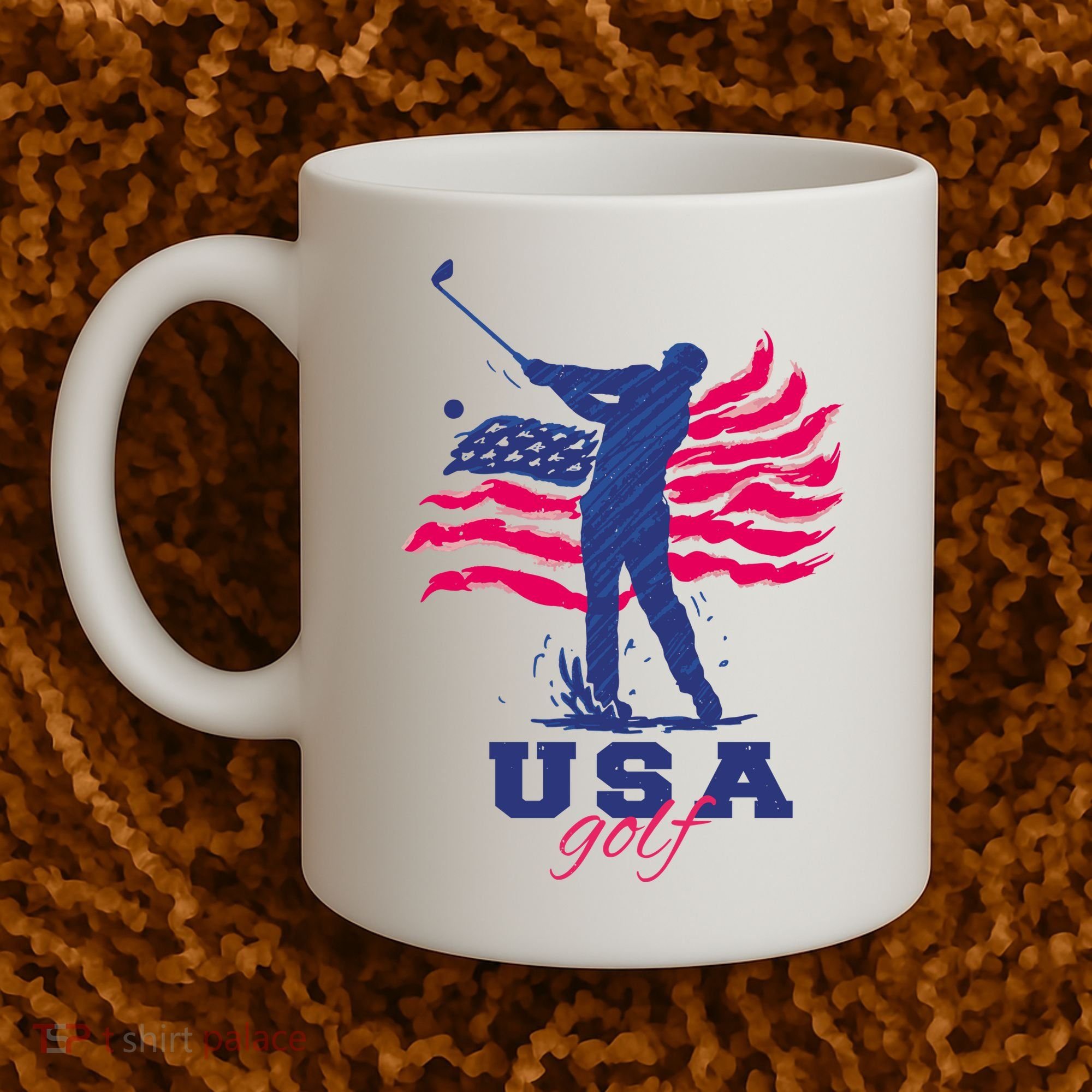 USA American Golf Player Coffee Mug