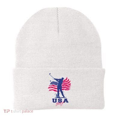USA American Golf Player Beanie