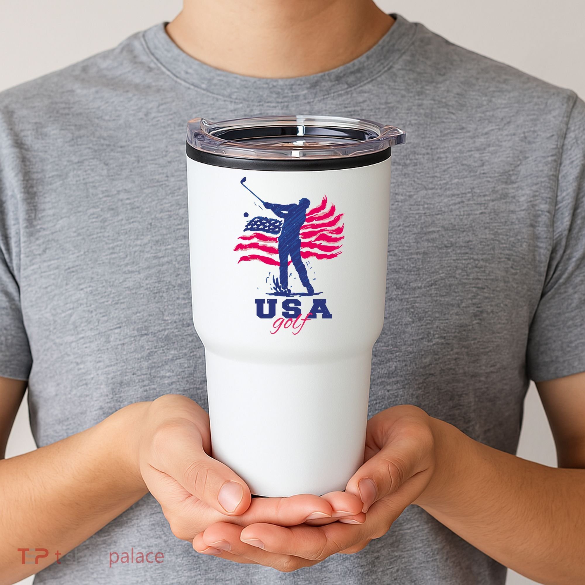 USA American Golf Player Tumbler