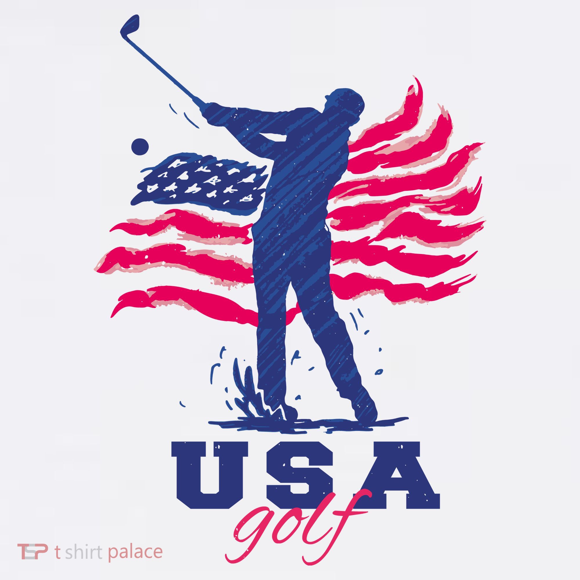USA American Golf Player Mousepad