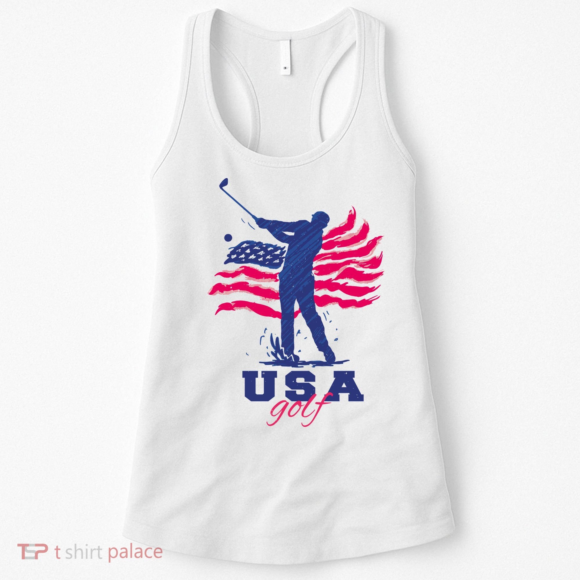 USA American Golf Player Women's Tank Top