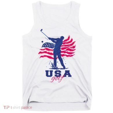 USA American Golf Player Tank Top