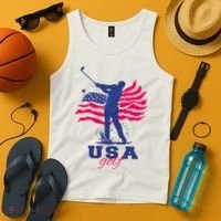 USA American Golf Player Tank Top thumb 4