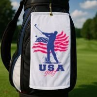 USA American Golf Player Golf Towel thumb 2