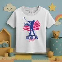 USA American Golf Player Toddler T-Shirt thumb 3