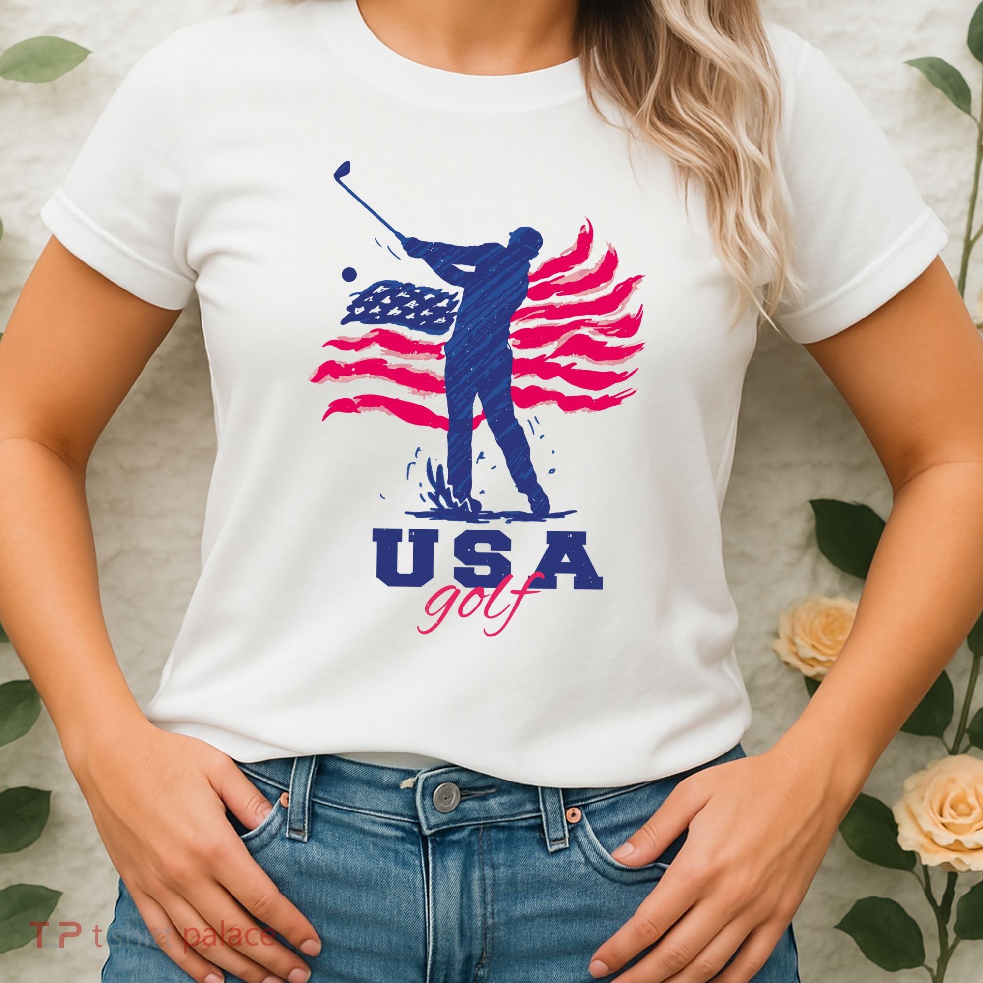 USA American Golf Player Women's T-Shirt