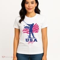 USA American Golf Player Women's T-Shirt thumb 4