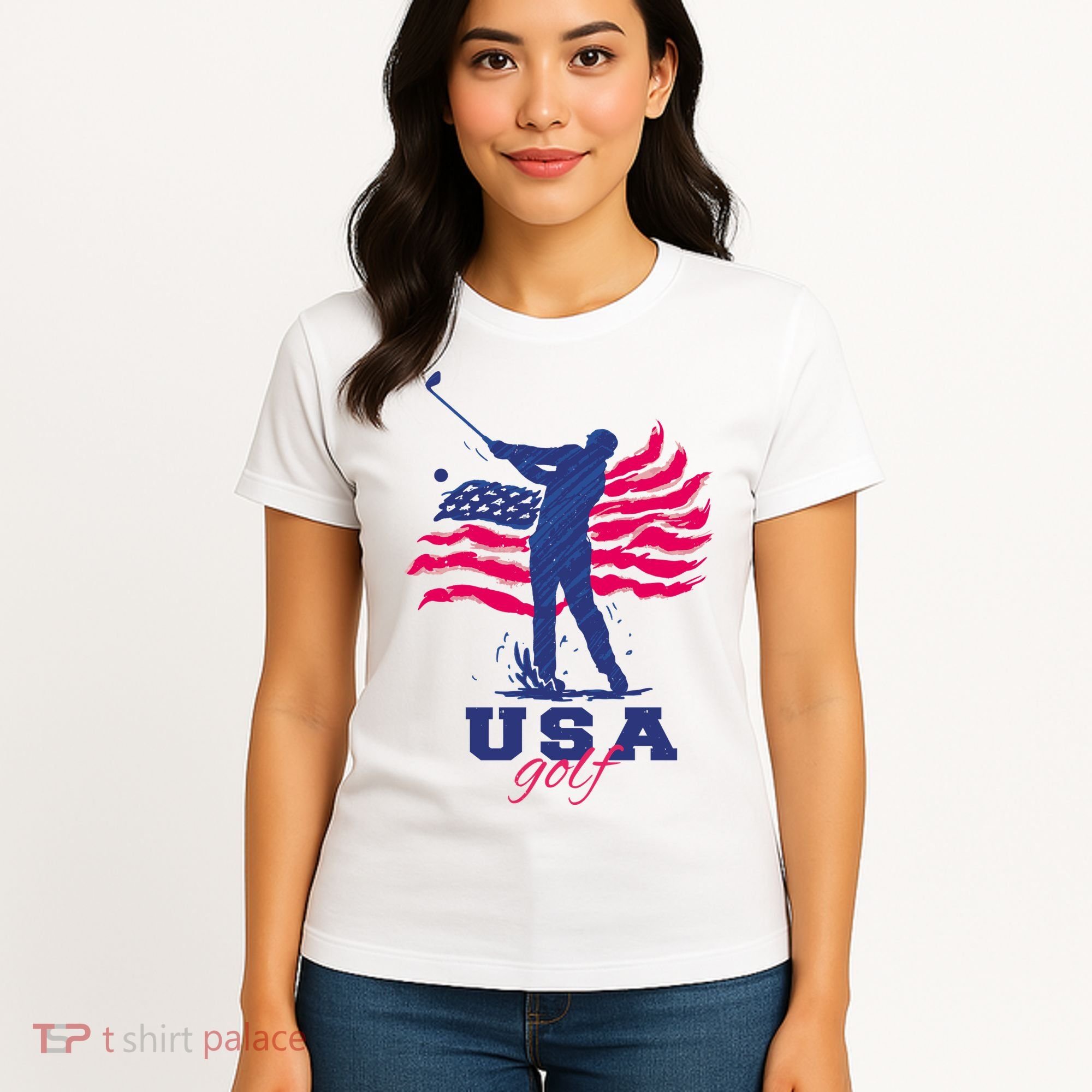 USA American Golf Player Women's T-Shirt
