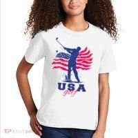 USA American Golf Player Kids T-Shirt thumb 2