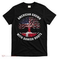 Usa American Grown With Danish Roots Denmark T-Shirt thumb 0