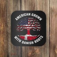 Usa American Grown With Danish Roots Denmark Coaster thumb 0