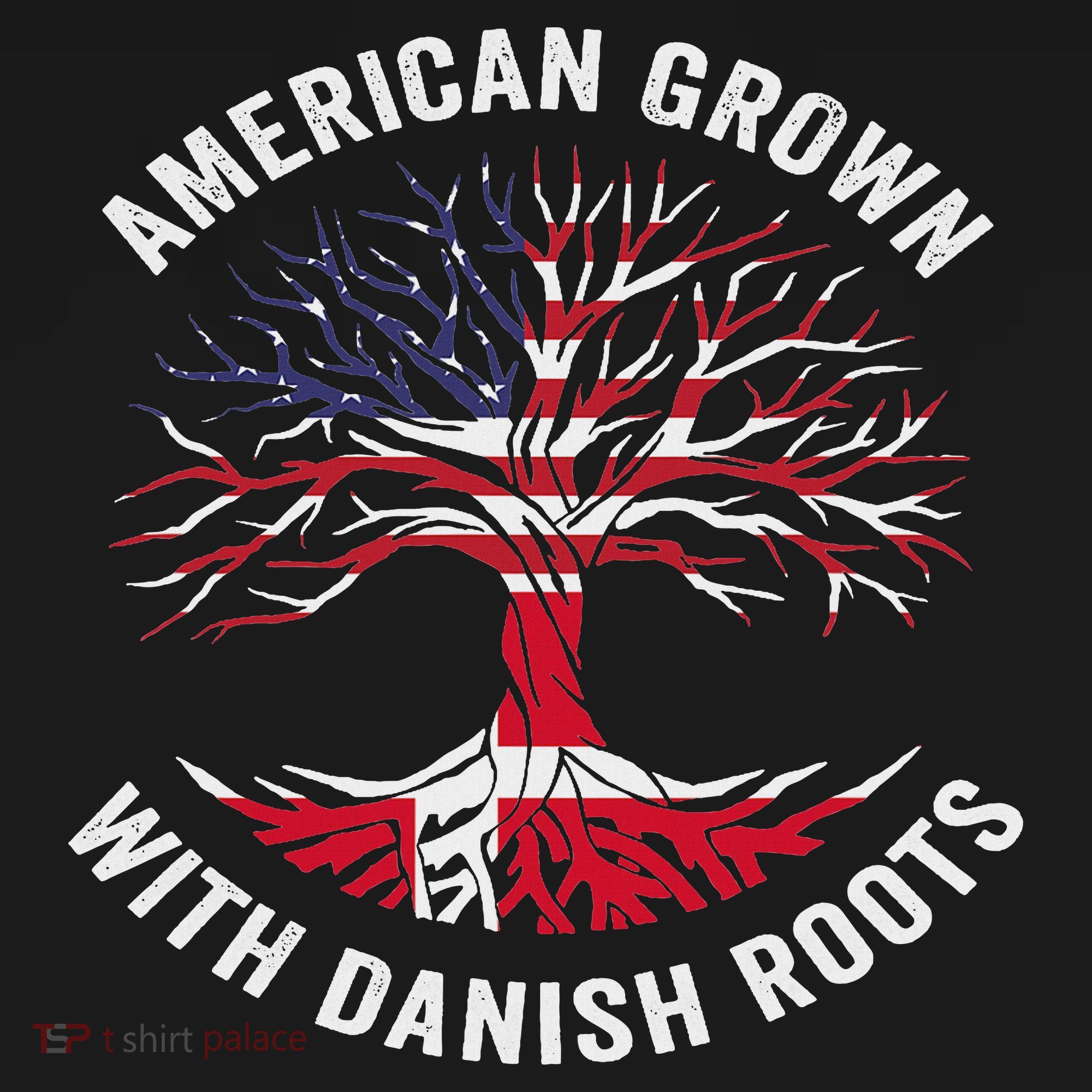 Usa American Grown With Danish Roots Denmark Women's Hoodie