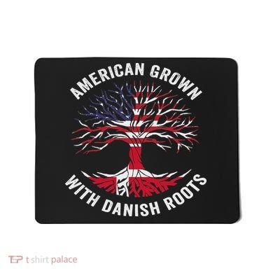 Usa American Grown With Danish Roots Denmark Mousepad
